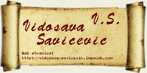 Vidosava Savićević vizit kartica